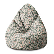 Pear-shaped Pouf Pink Berries Pattern-M-Velvet