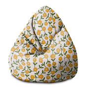 Pear-shaped Pouf Scandinavian Green and Yellow-M-Oxford