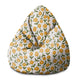 Pear-shaped Pouf Scandinavian Green and Yellow-M-Oxford