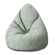 Sitzsack Birnenform Wiese mit kleinen weißen Blumen-S-Samt
