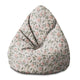 Pear-shaped Pouf Peach Tones Flowers-M-Velvet