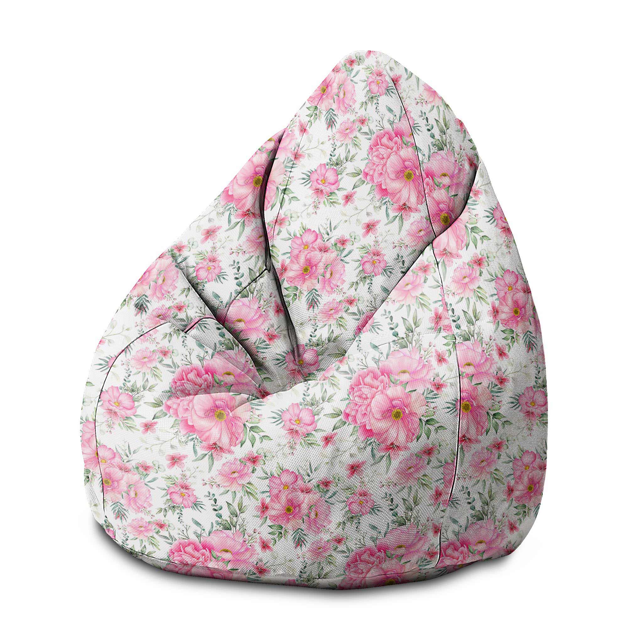 Pear-shaped Pouf Rose Garden-S-Oxford