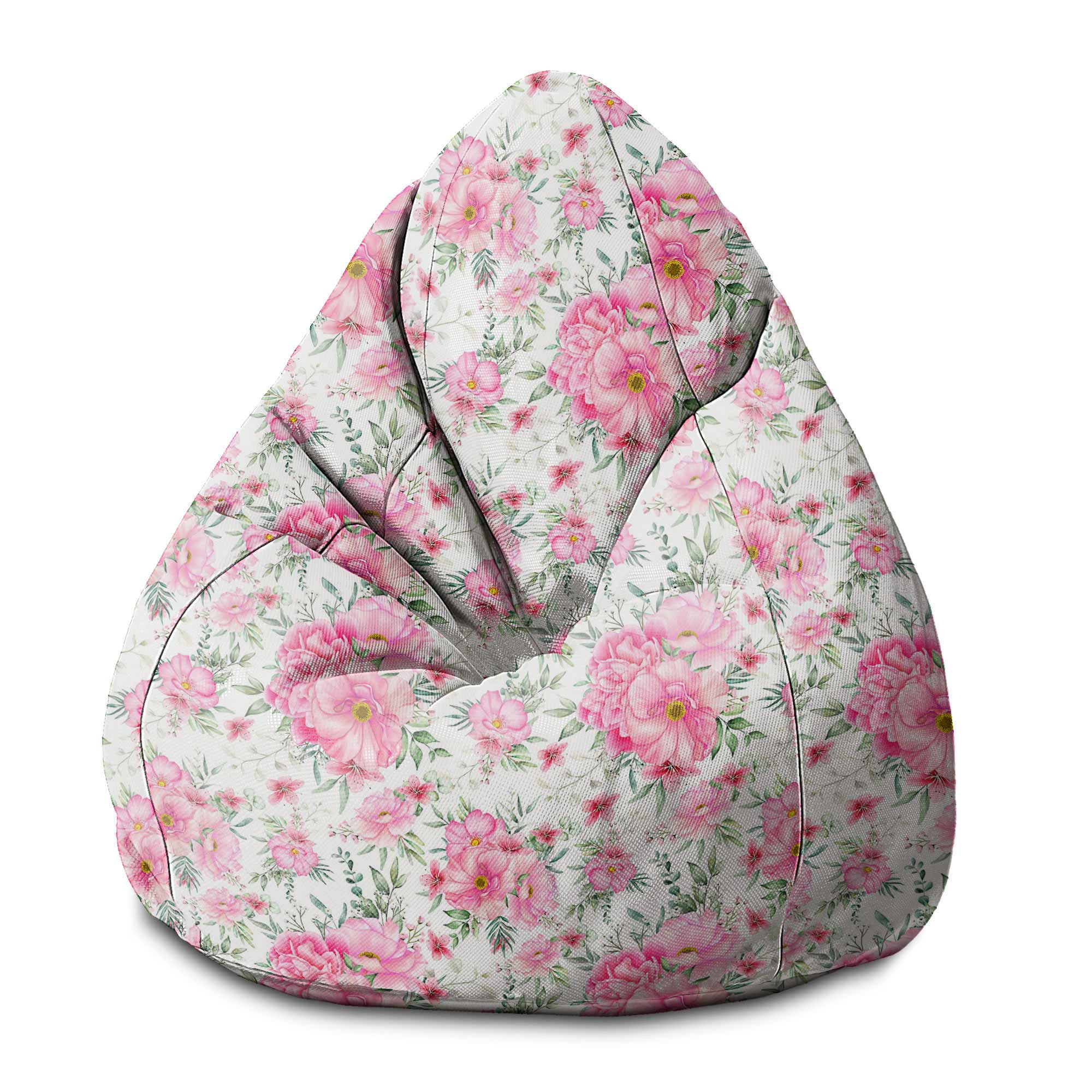 Pear-shaped Pouf Rose Garden-M-Oxford