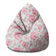 Pear-shaped Pouf Rose Garden-S-Velvet