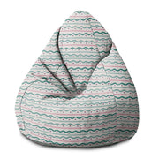 Pearshape Pouf Lines and Dots-M-Velvet
