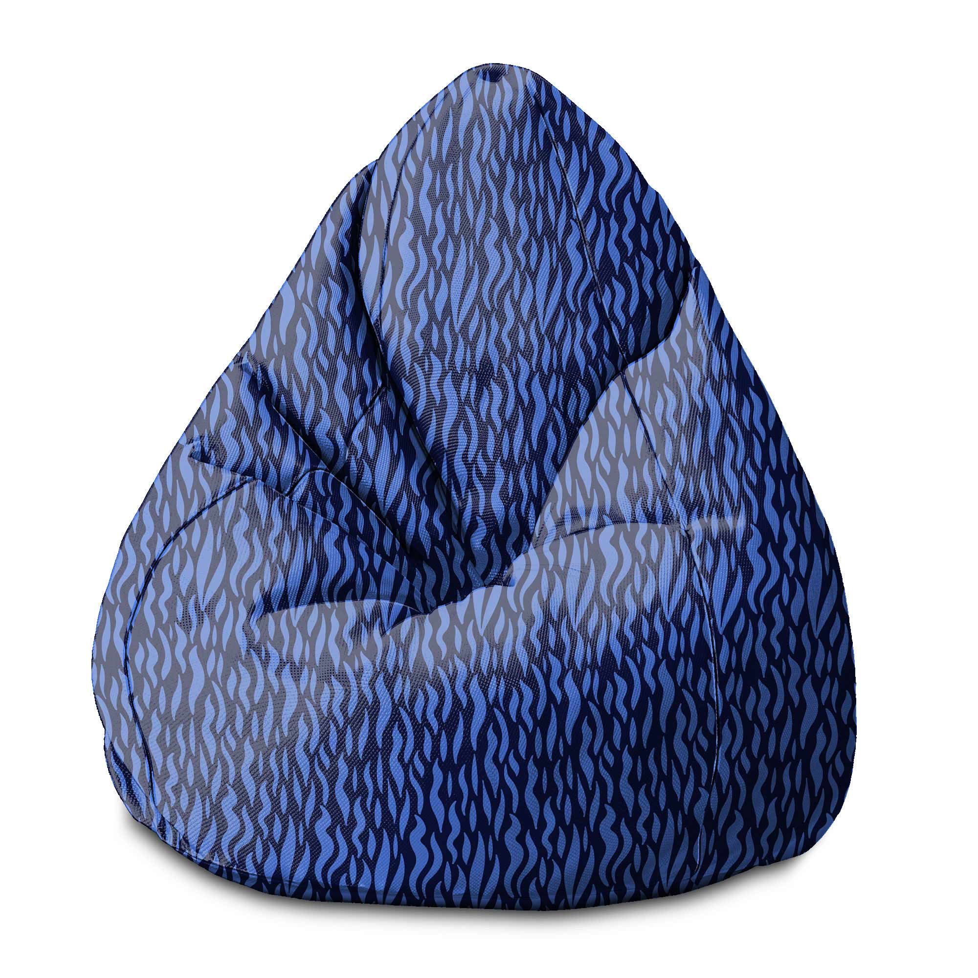 Pearshape Pouf Waves on-M-Oxford