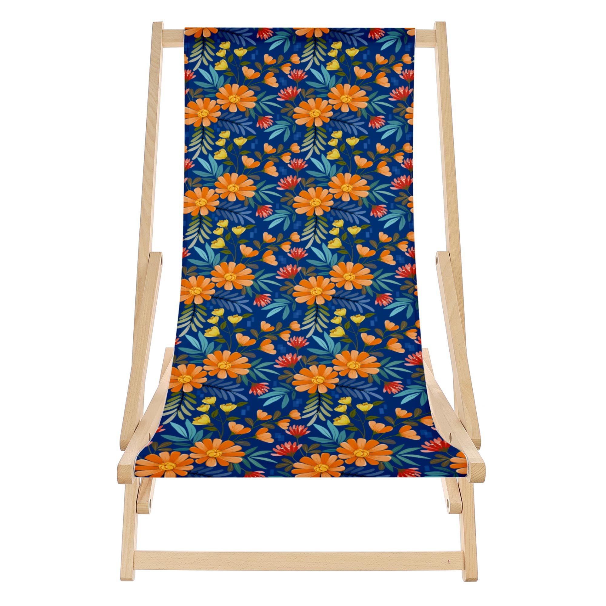 Rocking Deck Chair Flower Bloom