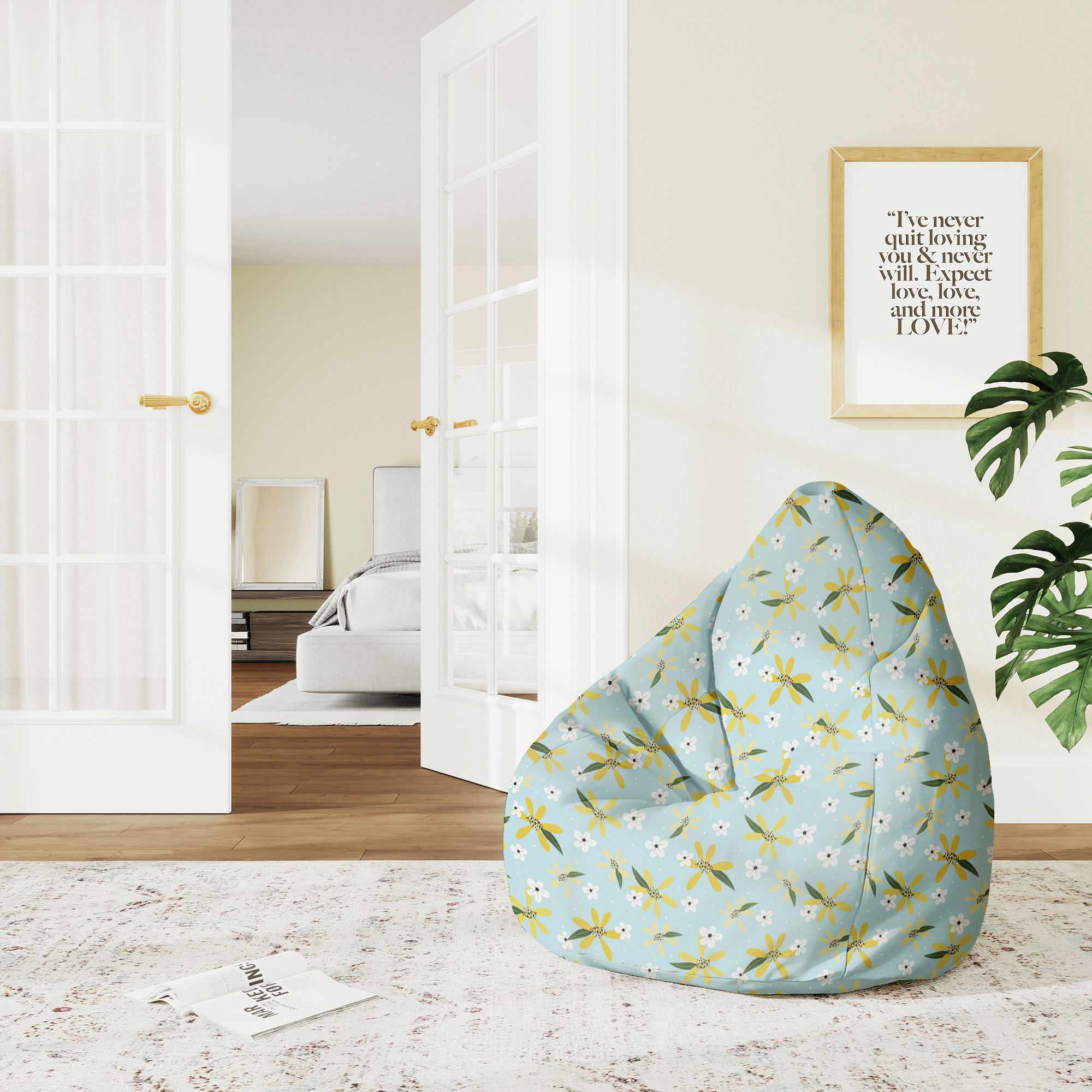 Pearshape Pouf Summertime-M-Oxford