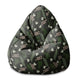 Pearshape Pouf Summer Night-M-Velvet