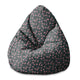 Pear-shaped Pouf Romantic Flowers-M-Oxford