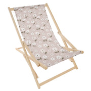 Rocking Deck Chair Light Flowers
