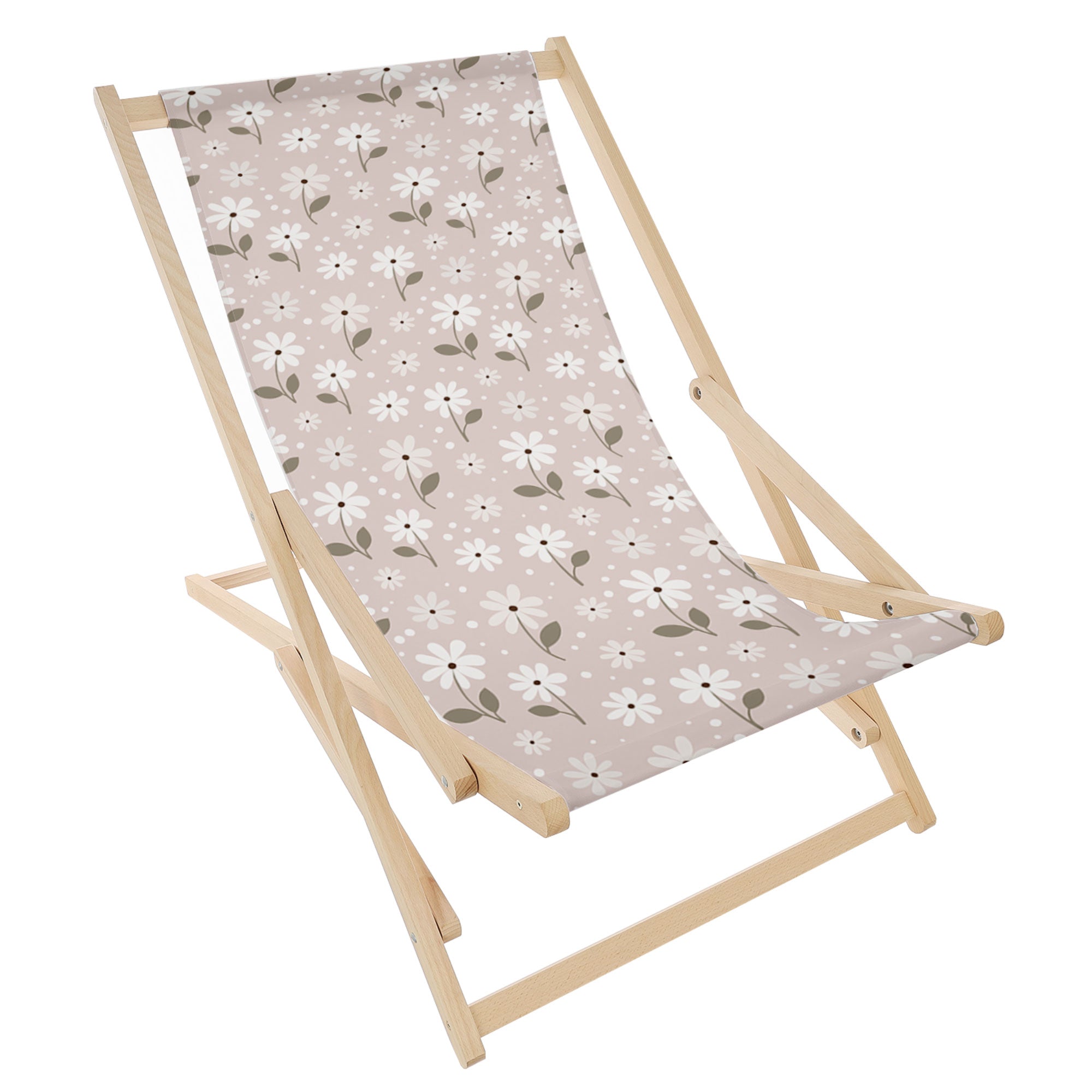 Rocking Deck Chair Light Flowers