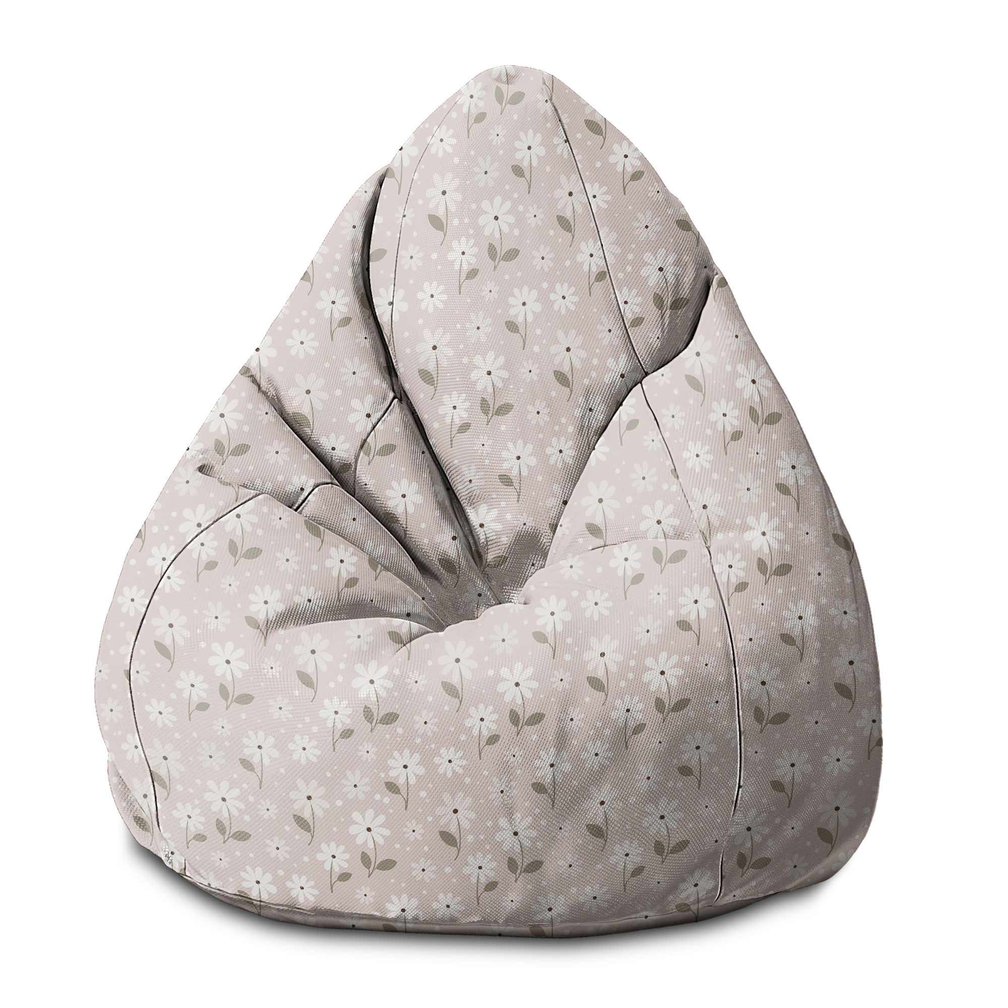 Puf Pearshape Light Flowers-M-Velvet