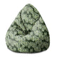 Puf Pearshape Mriežka Monstera Listov-M-Velvet