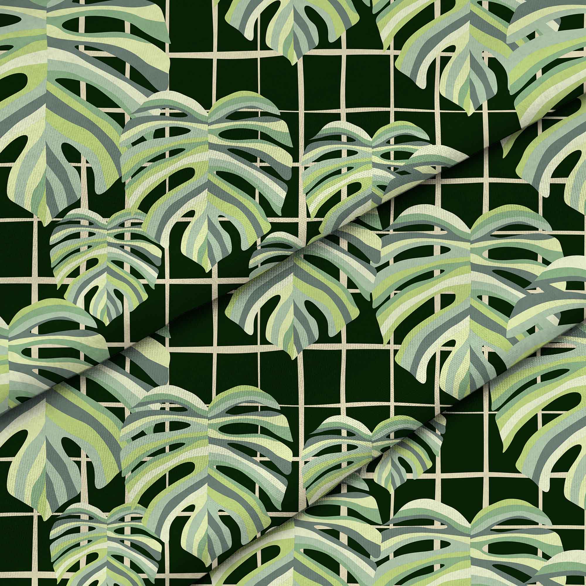Monstera Leaves Grid-Lincoln