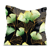 Vankúš Green Ginko Leaf-Velvet