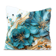Watercolor Flowers Pillow-Oxford