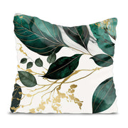 Marable with Leaves Pillow-Velvet