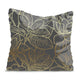 Gold Leaf Pattern Pillow-Velvet