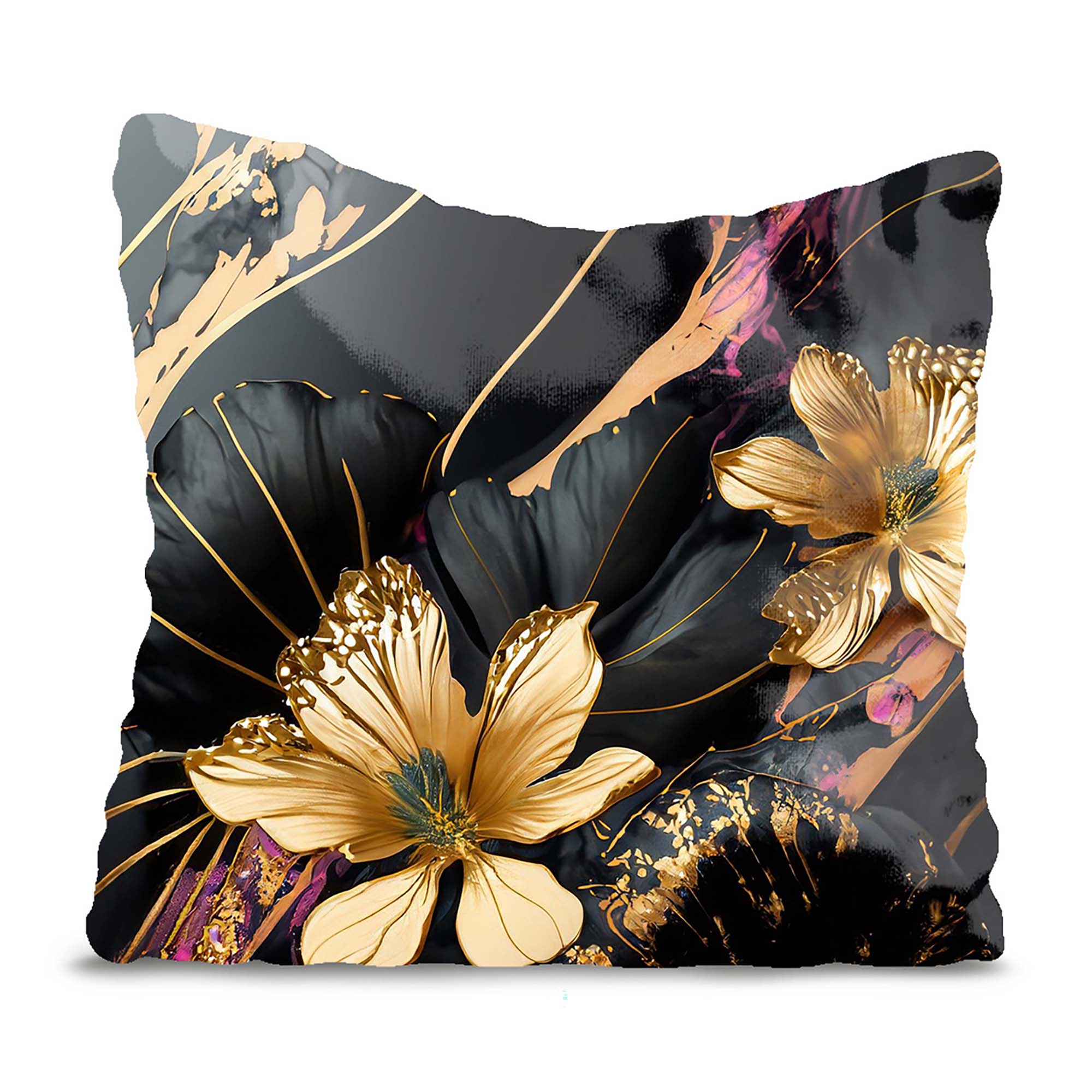 Marble Gold Gardens Pillow