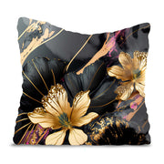 Marble Gold Gardens Pillow-Velvet