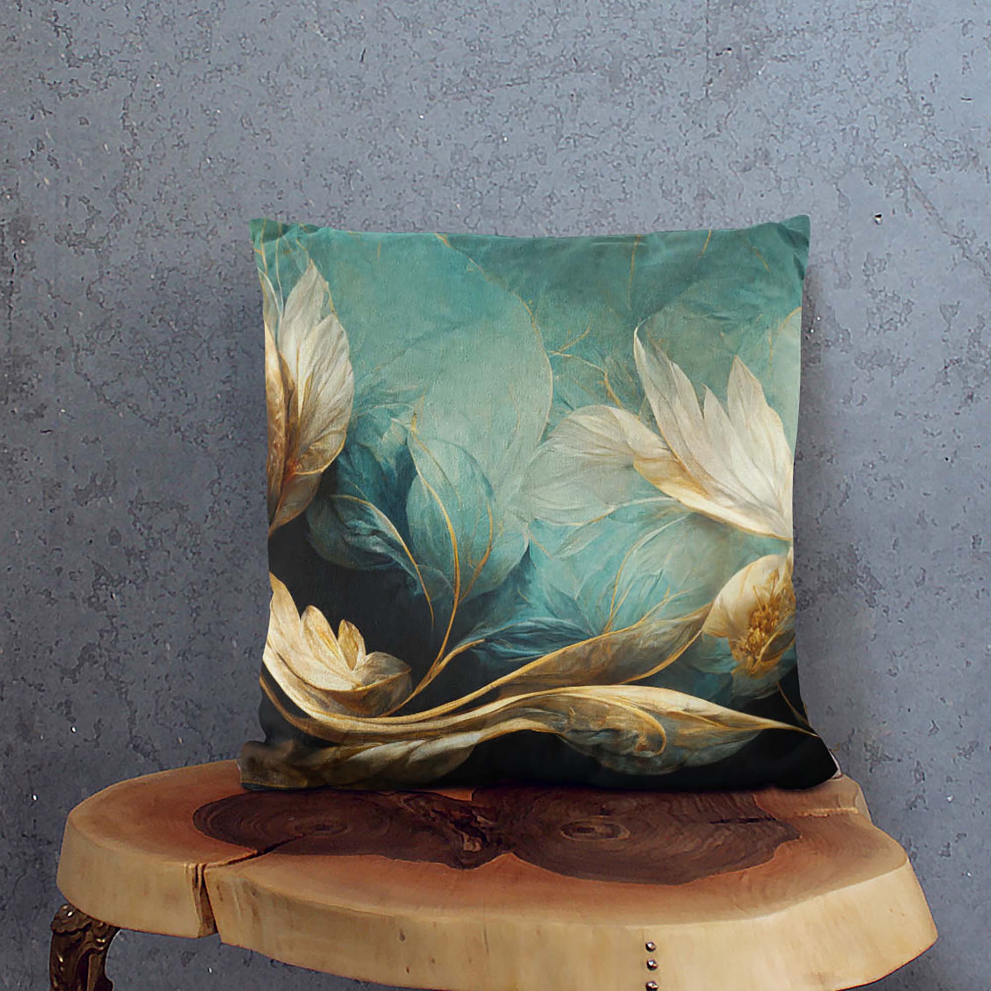 Magic Flowers Pillow-Panama