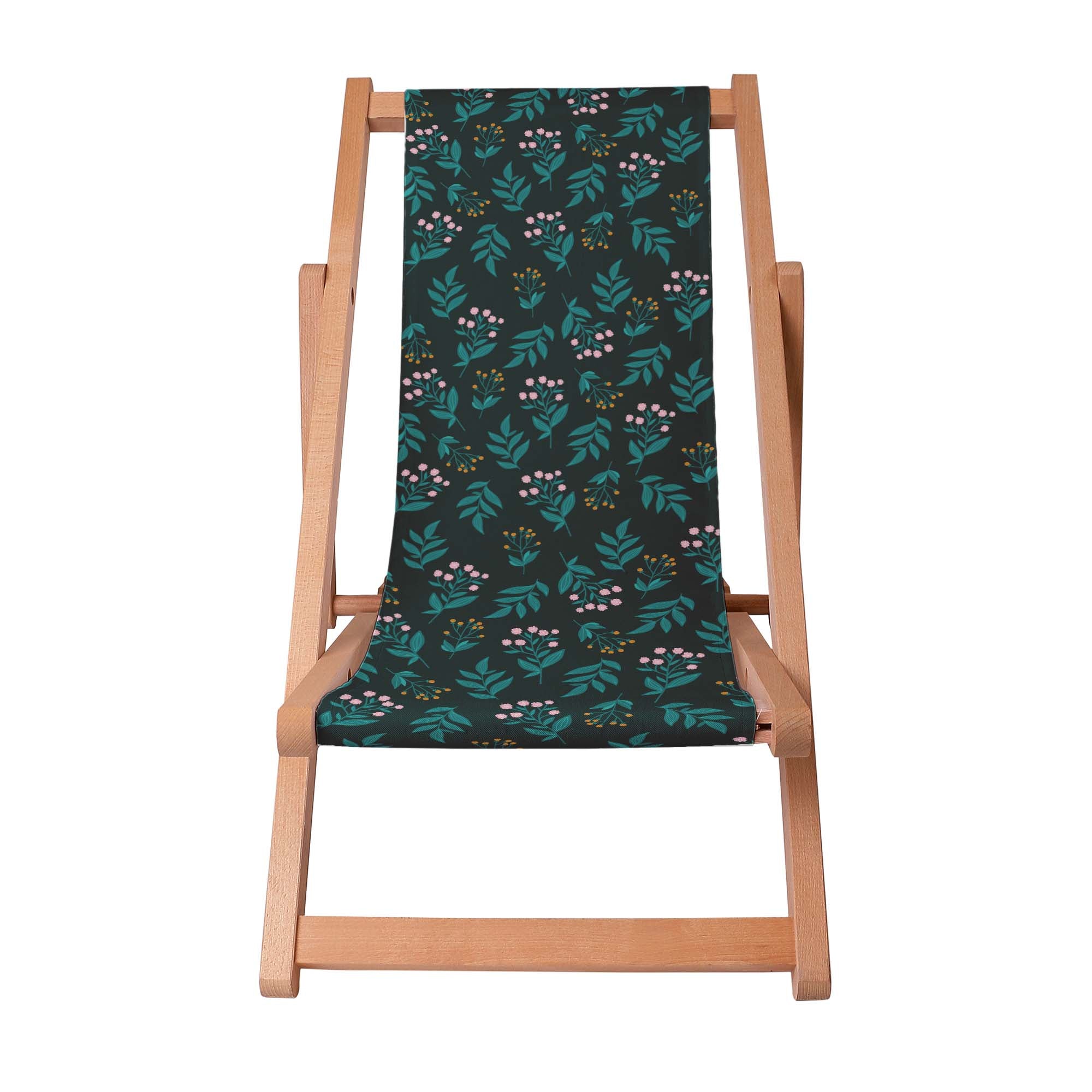 Wooden Deck Chair Midnight Garden