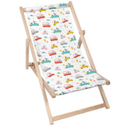 Wooden Deck Chair Traveling Dogs-M