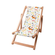 Wooden Deck Chair Friendly Animals