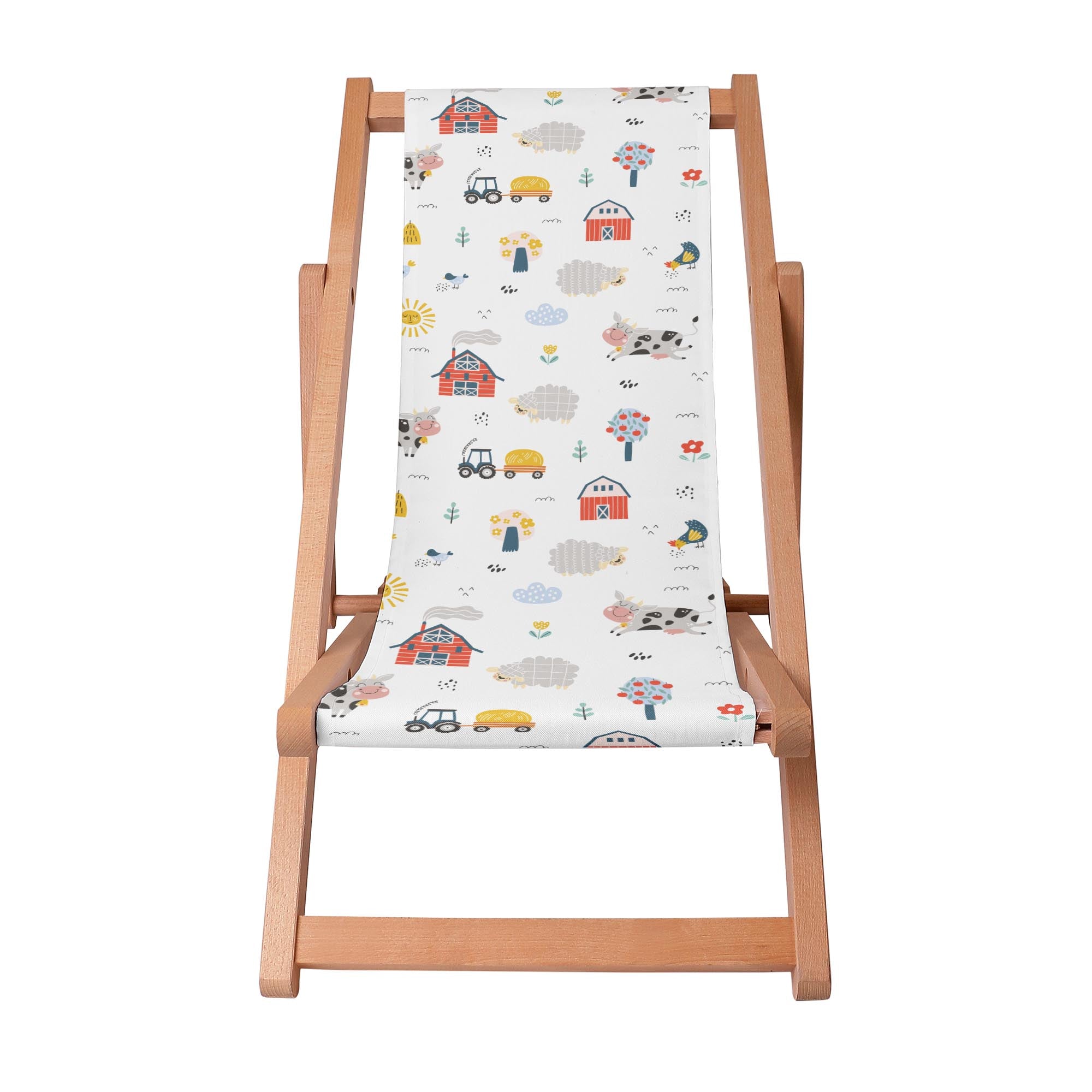 Wooden Deck Chair Happy Farmer