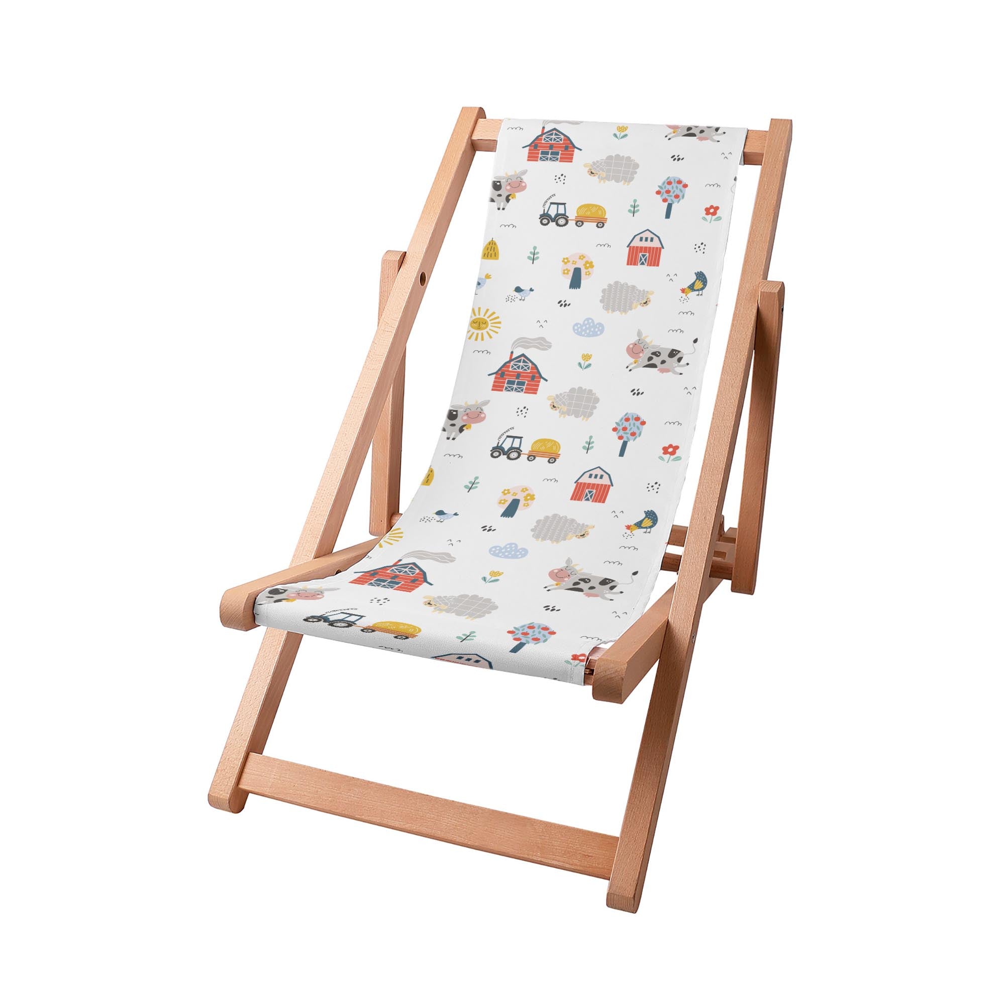 Wooden Deck Chair Happy Farmer-S