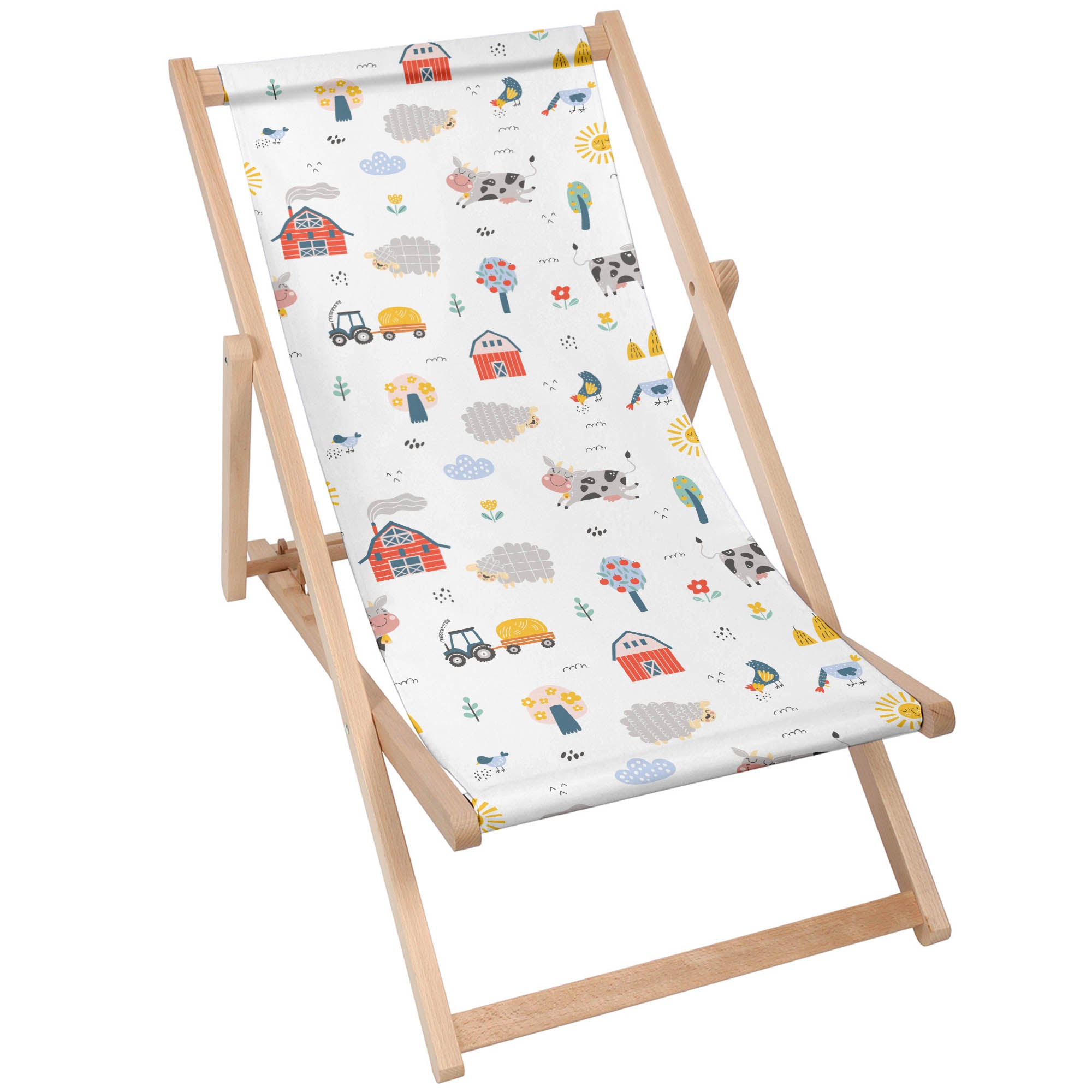 Wooden Deck Chair Happy Farmer-M