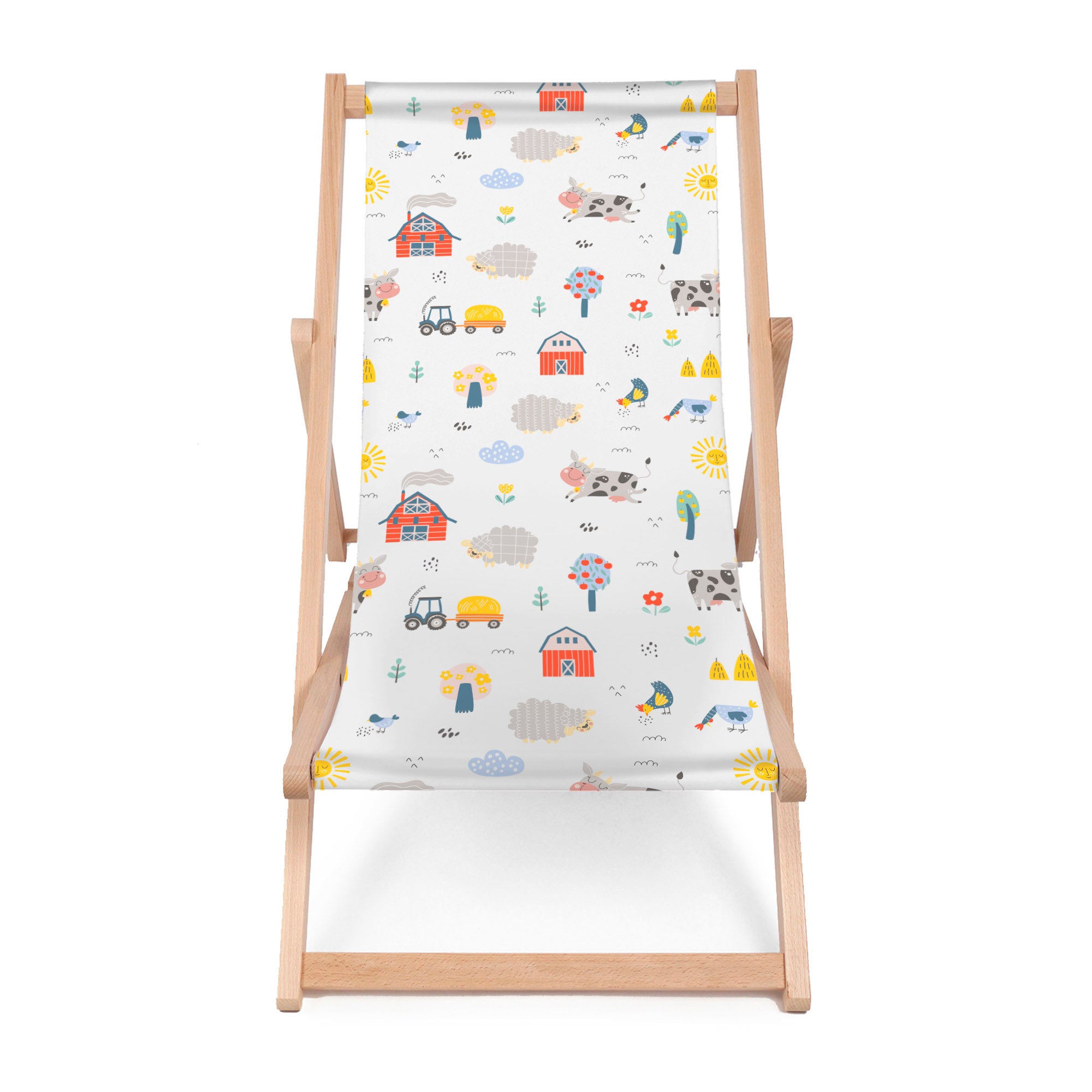 Wooden Deck Chair Happy Farmer-M