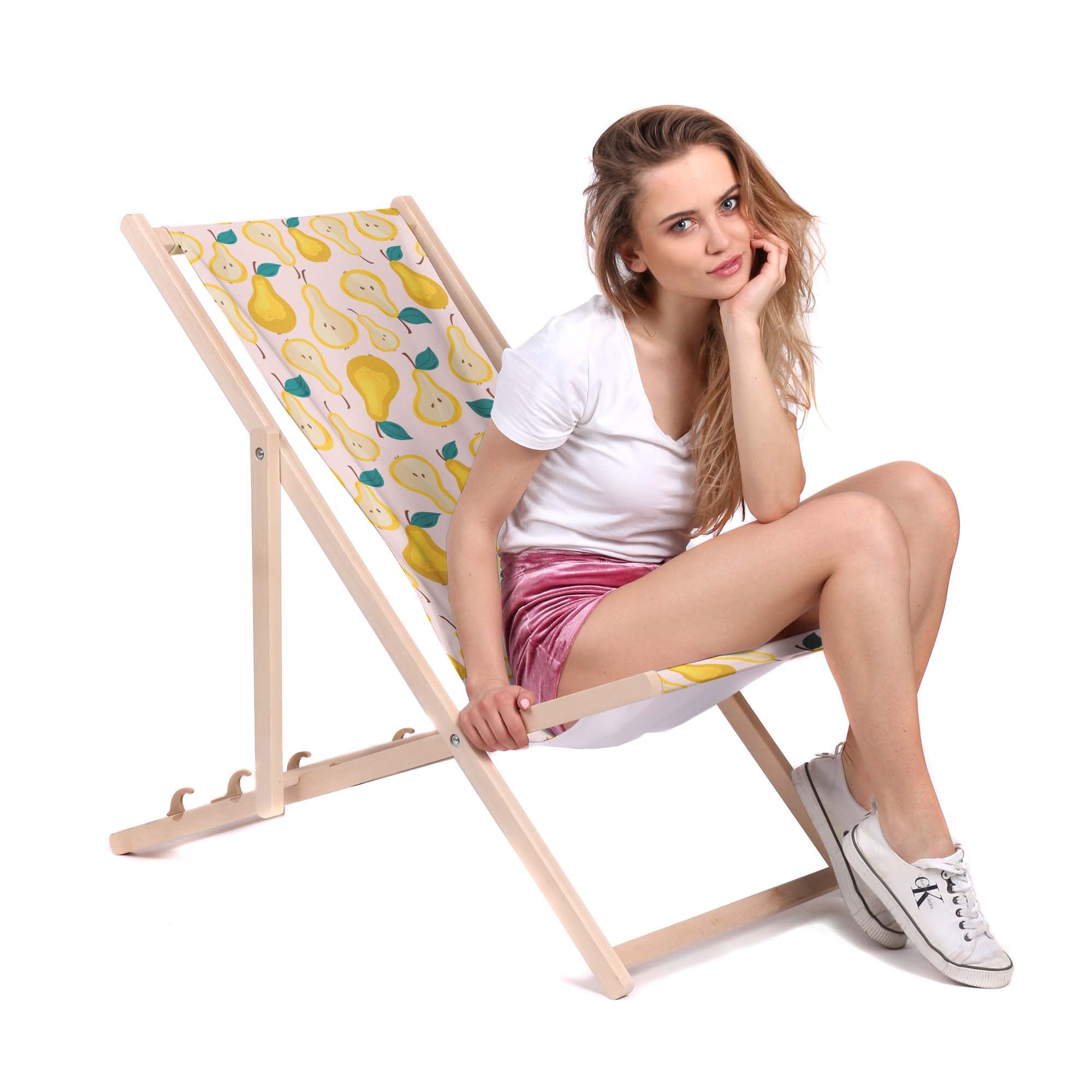Wooden Deck Chair Sweet Pears-M