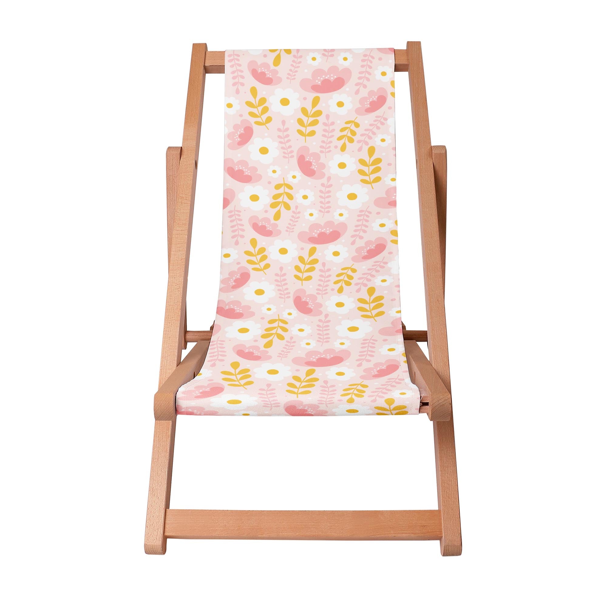 Wooden Deck Chair Flower Store