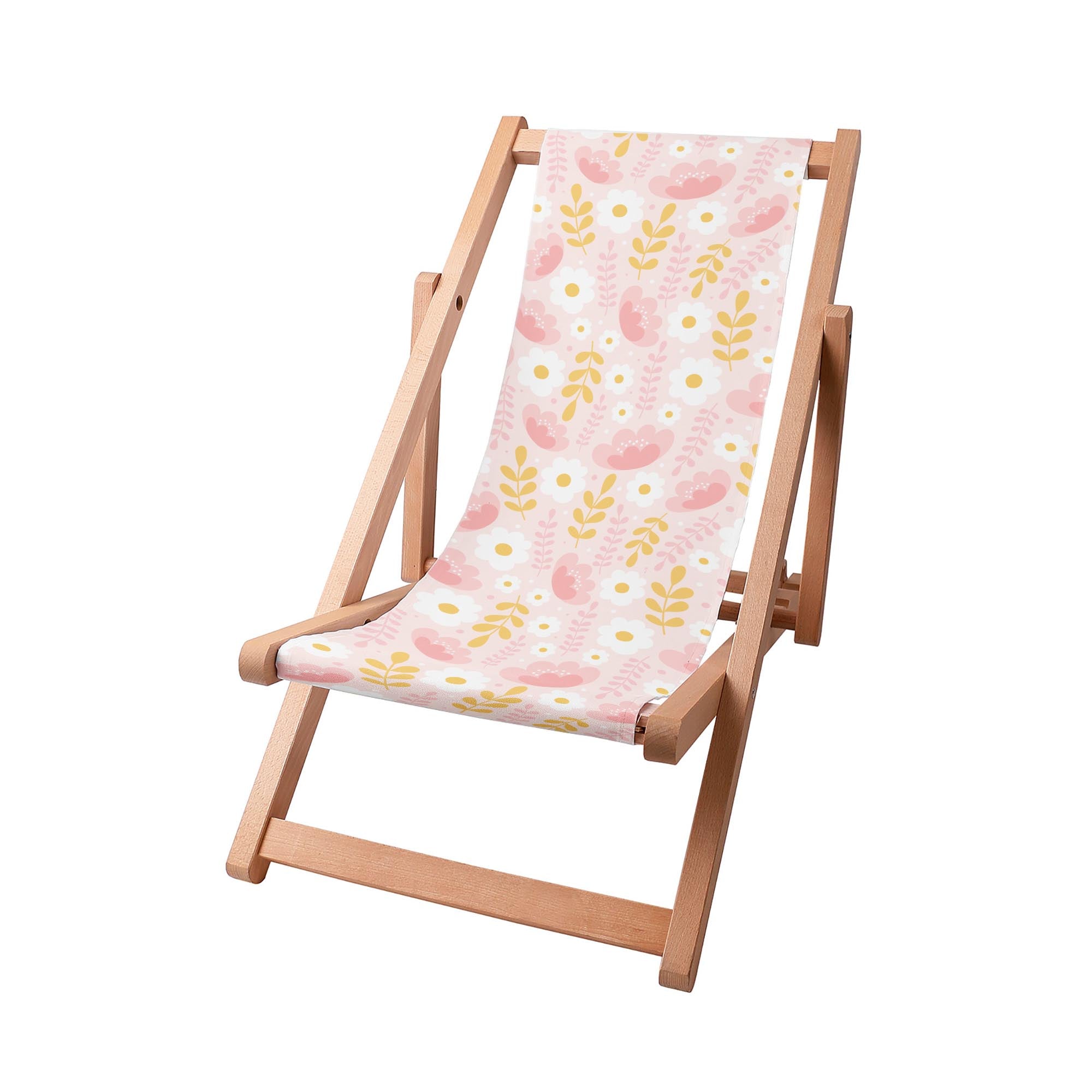 Wooden Deck Chair Flower Store