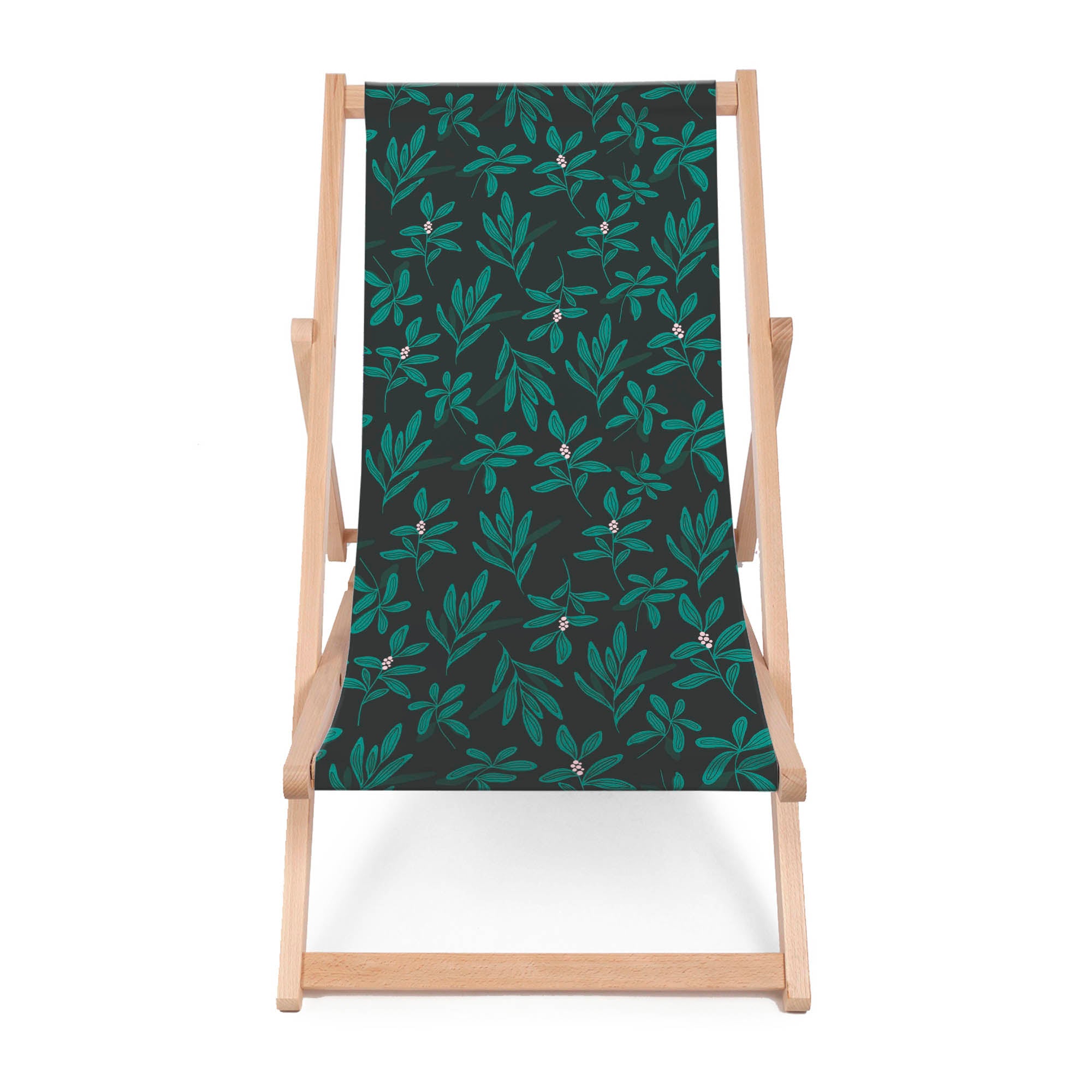 Wooden Deck Chair Deep in the Forest-M