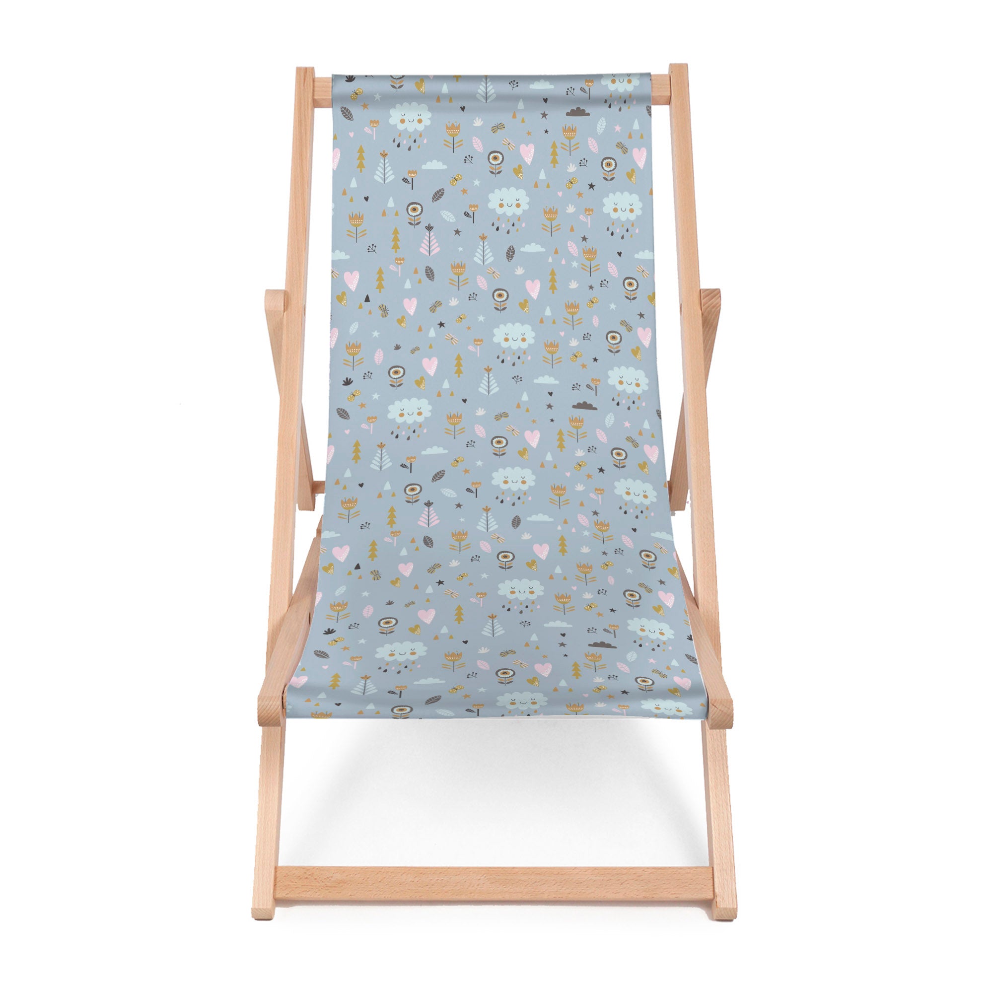Wooden Deck Chair The Weather is Good-M