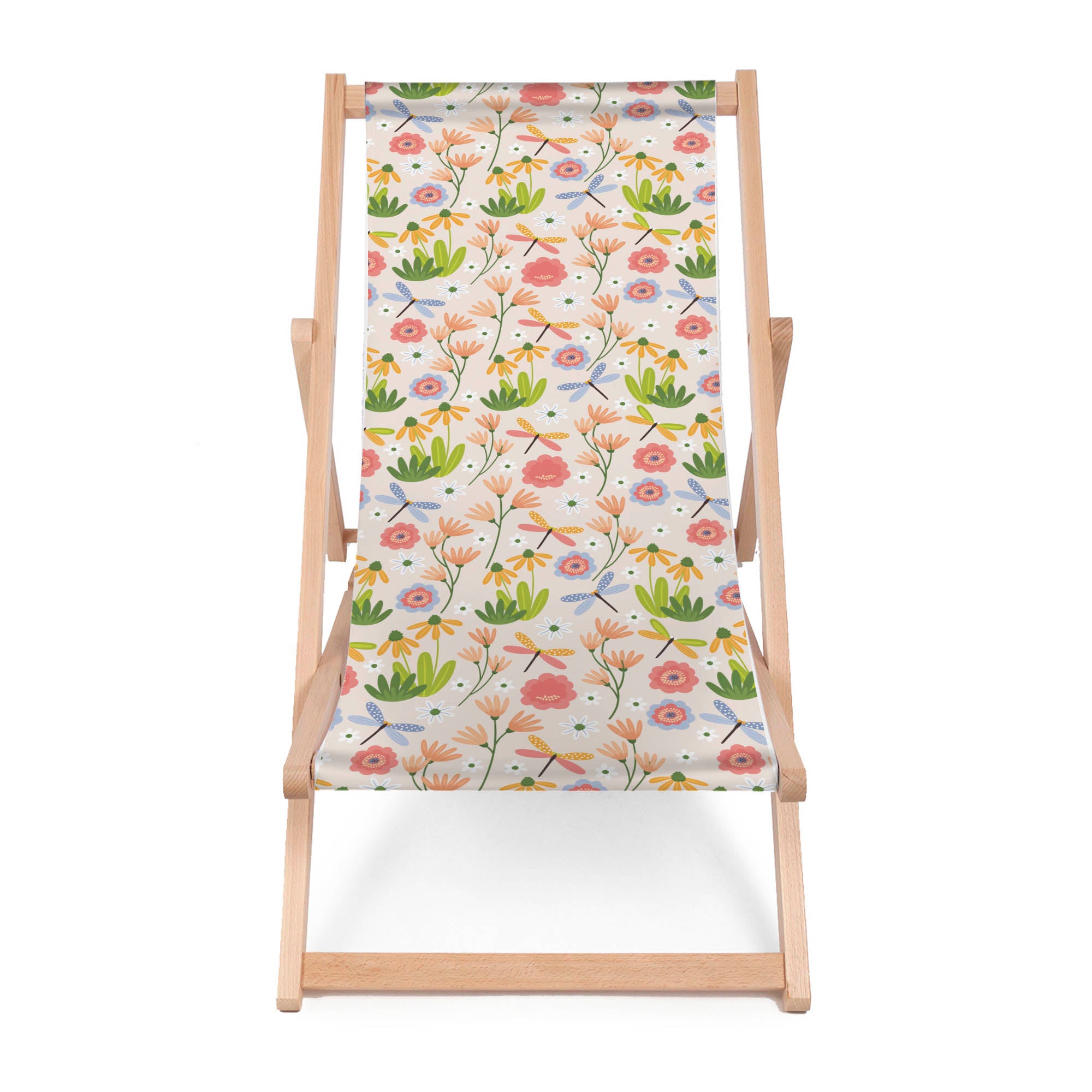 Wooden Deck Chair Garden Happiness-M