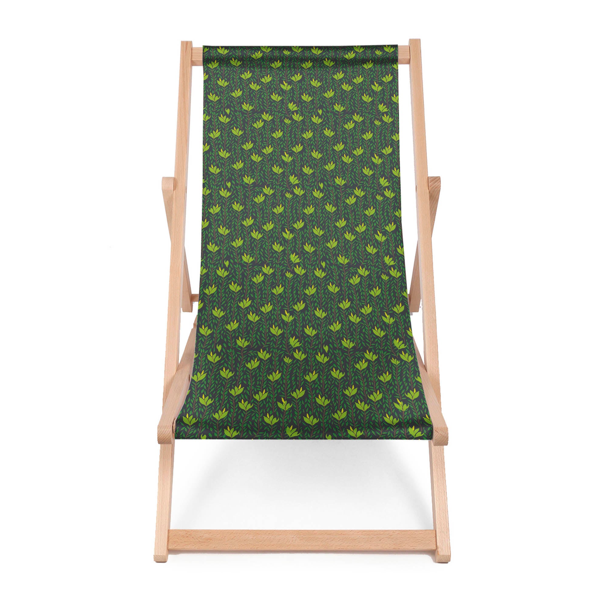 Wooden Deck Chair Forest Undergrowth-M