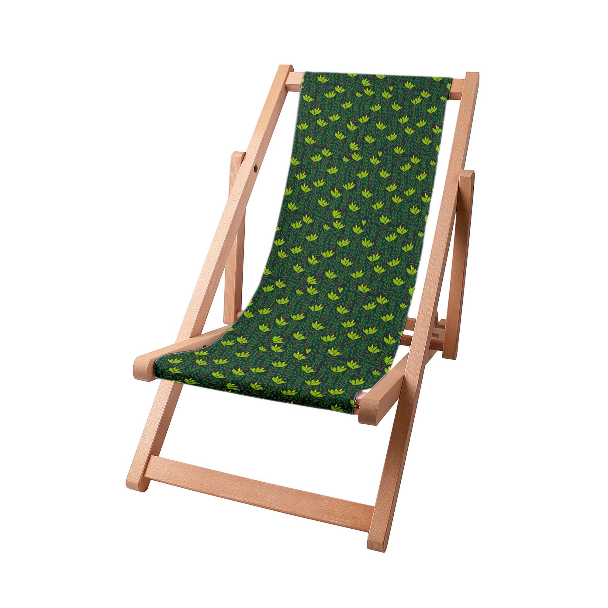 Wooden Deck Chair Forest Undergrowth