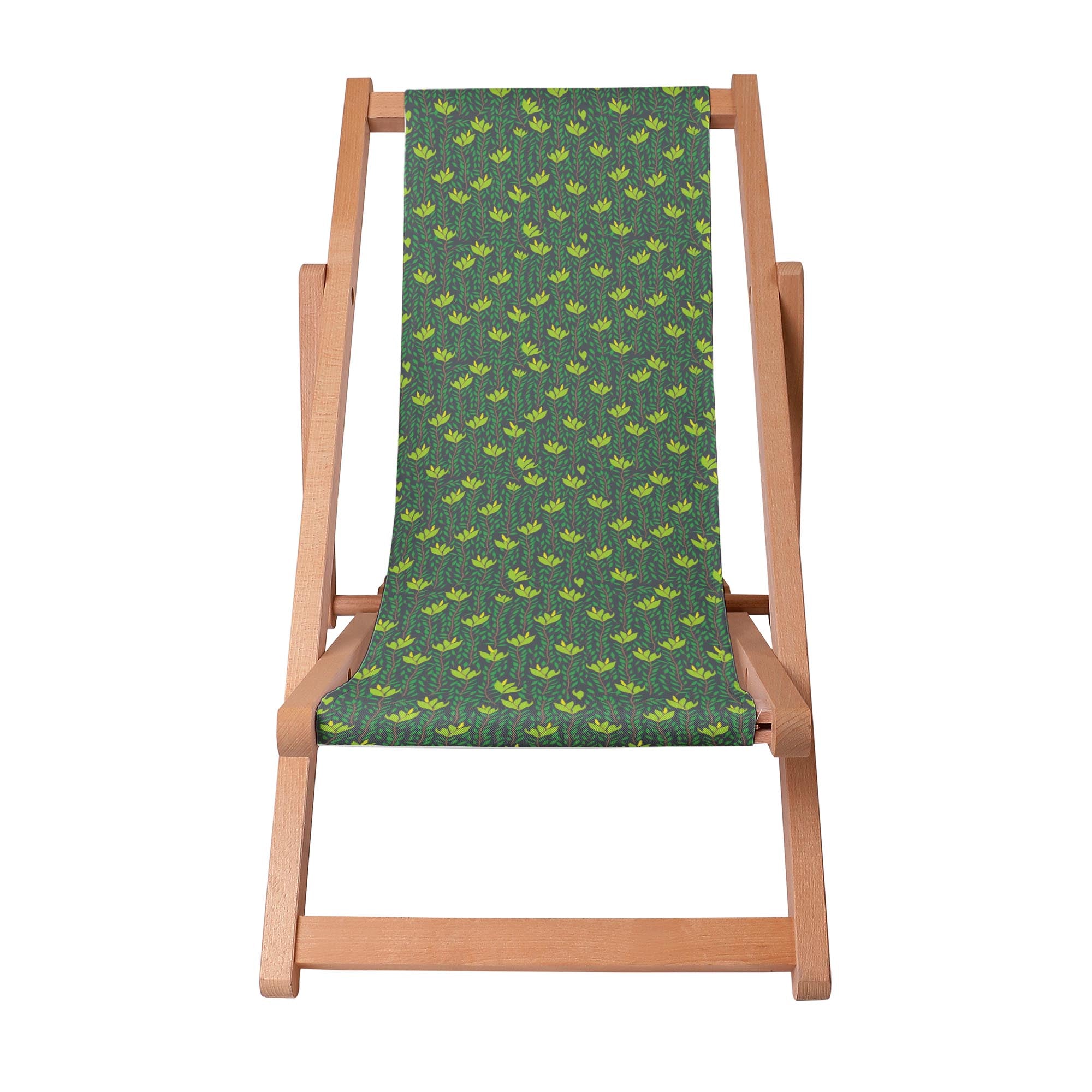 Wooden Deck Chair Forest Undergrowth