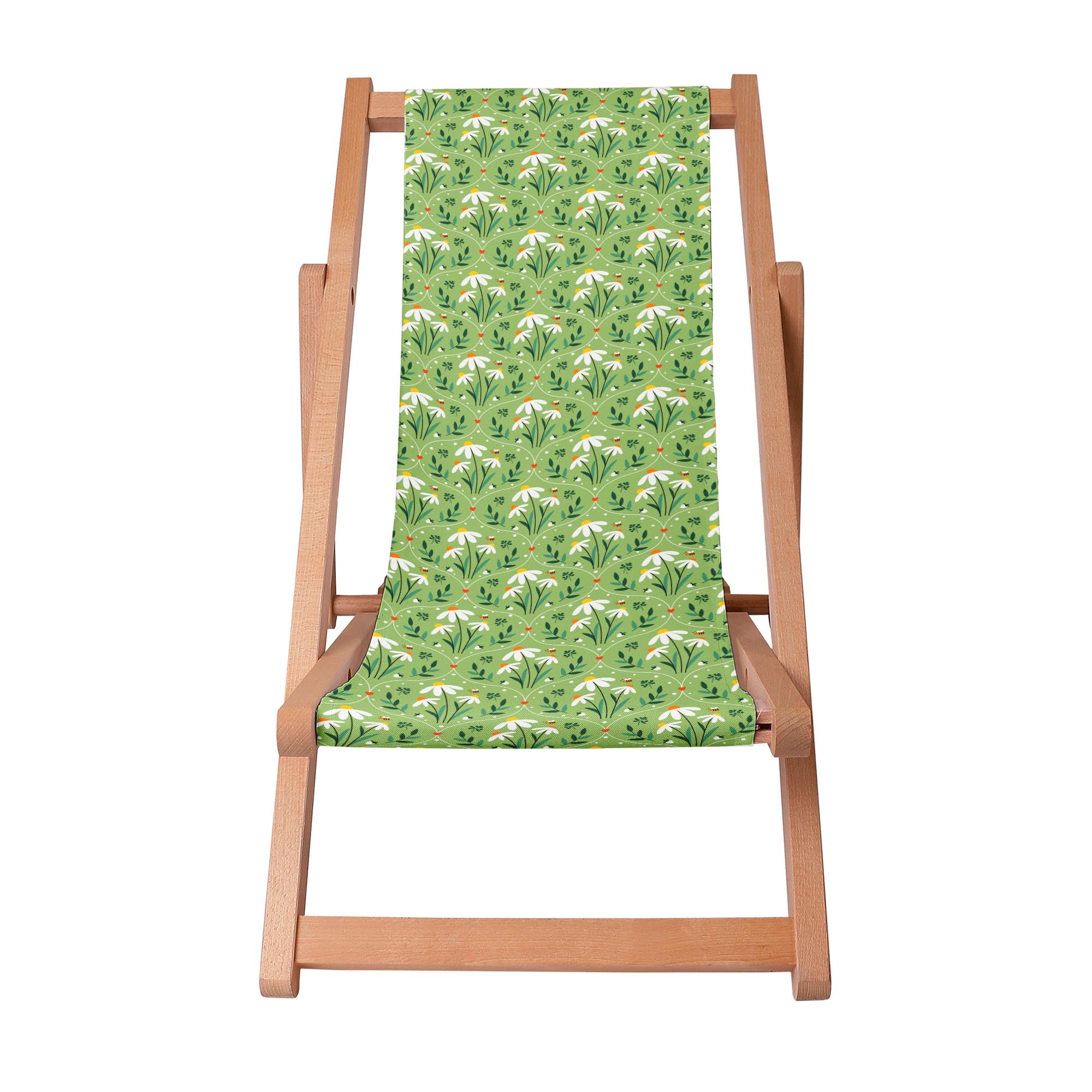 Wooden Deck Chair Ornament Chamomile-S