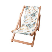 Wooden Deck Chair Winter Roses
