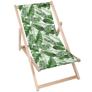 Wooden Deck Chair Big Leaves-M