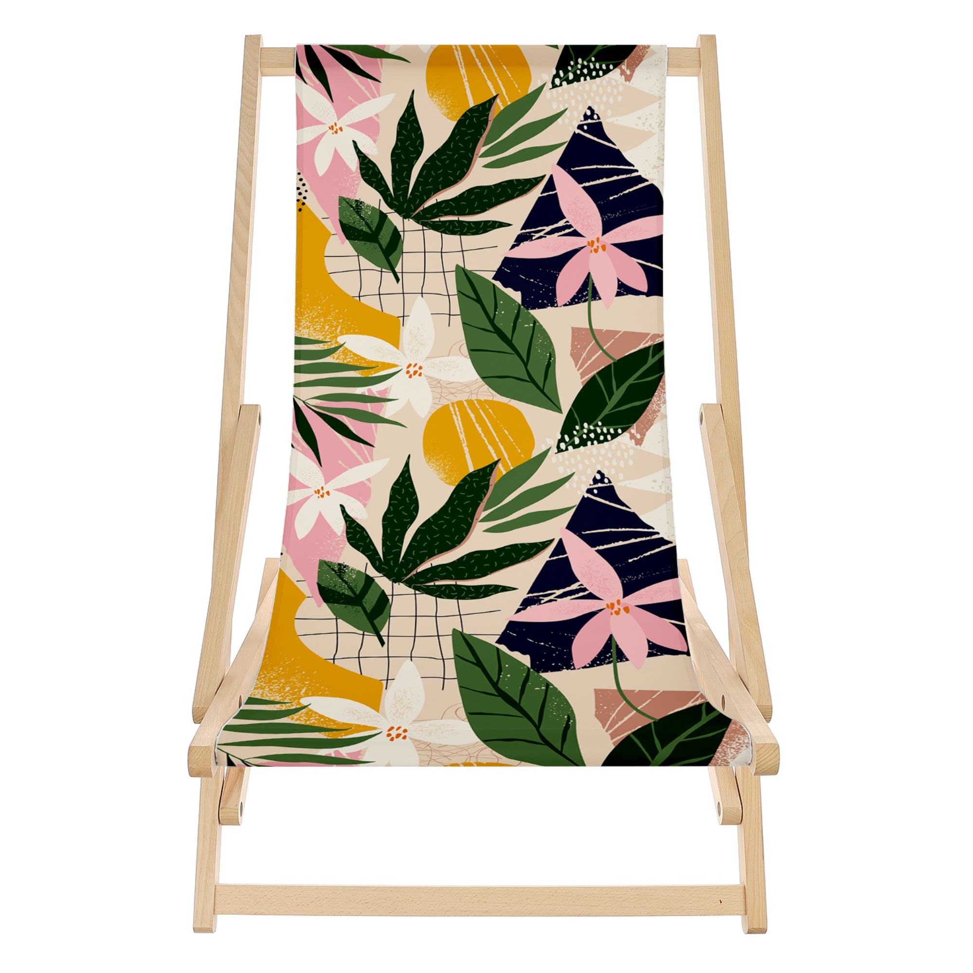 Rocking Deck Chair Collage Floral