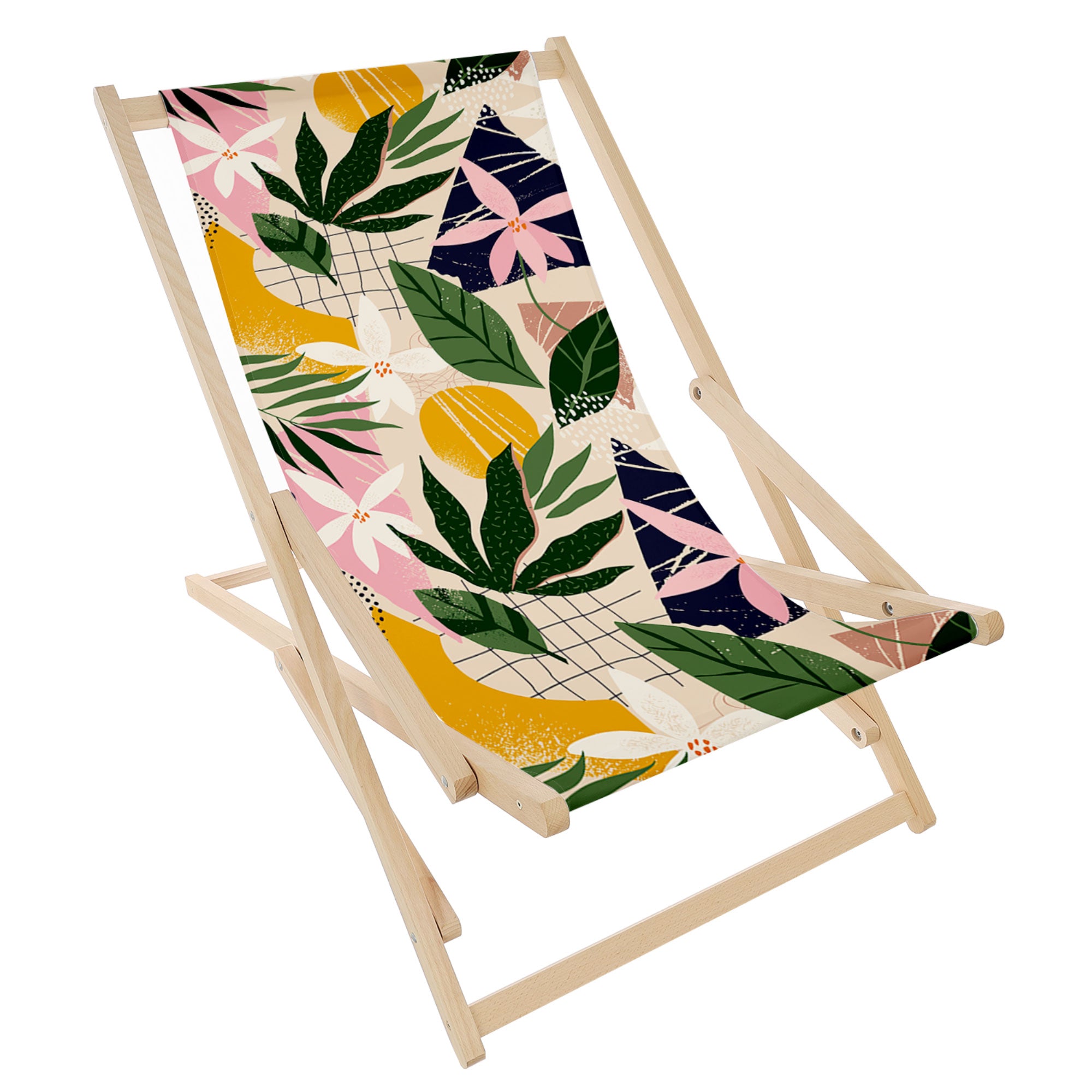 Rocking Deck Chair Collage Floral
