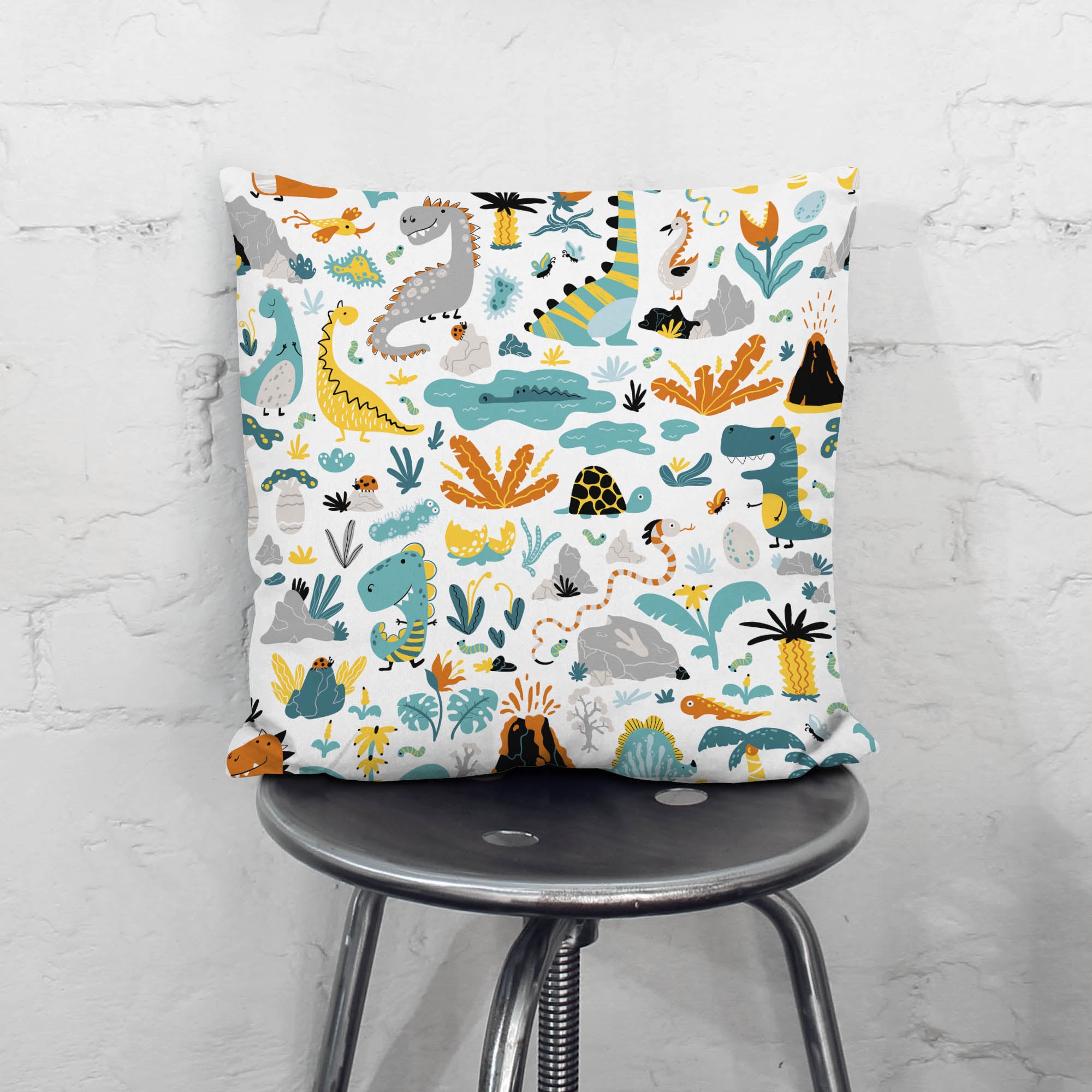 Dinosaur Life Pillow-Oxford