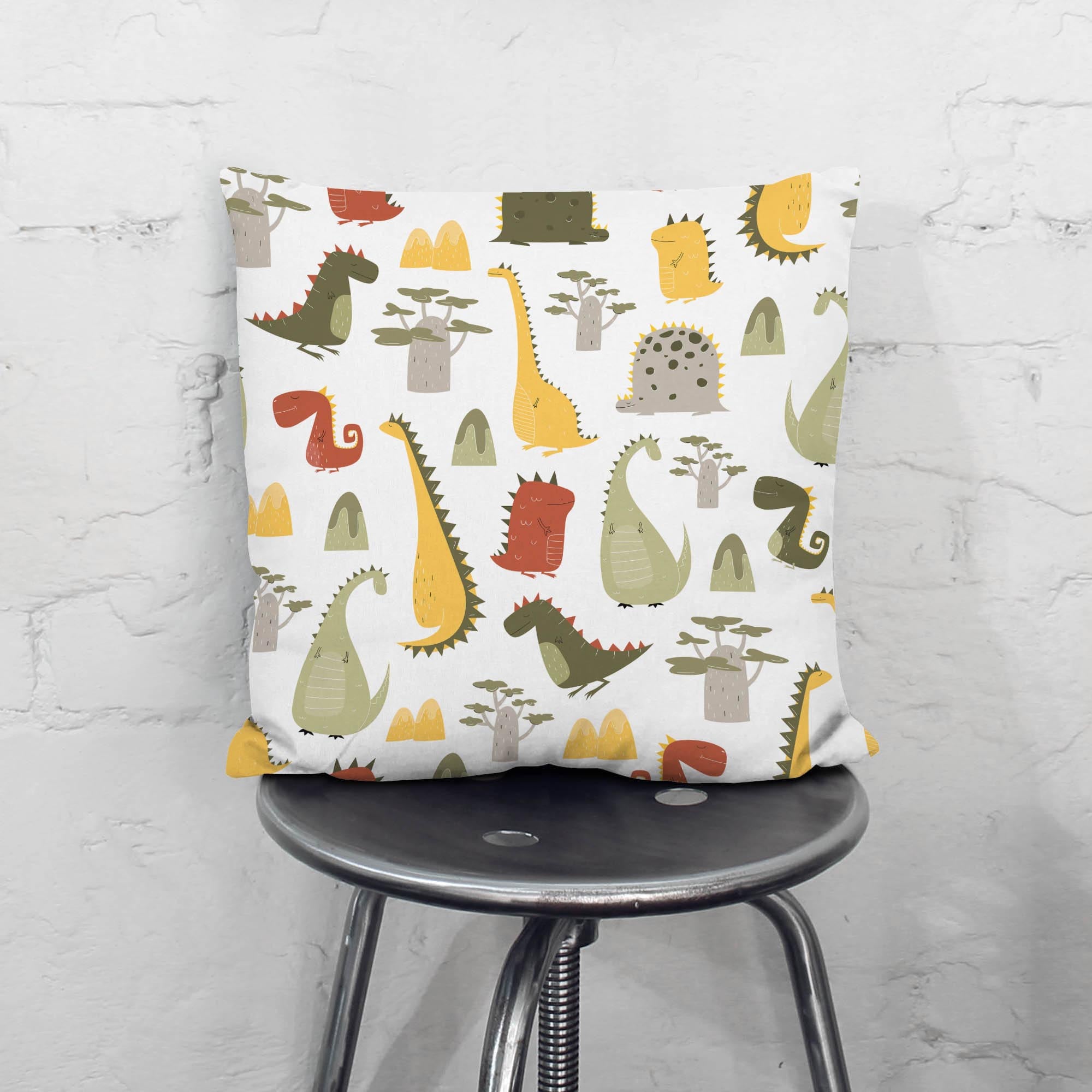 Cartoon Style Dinosaur Pillow