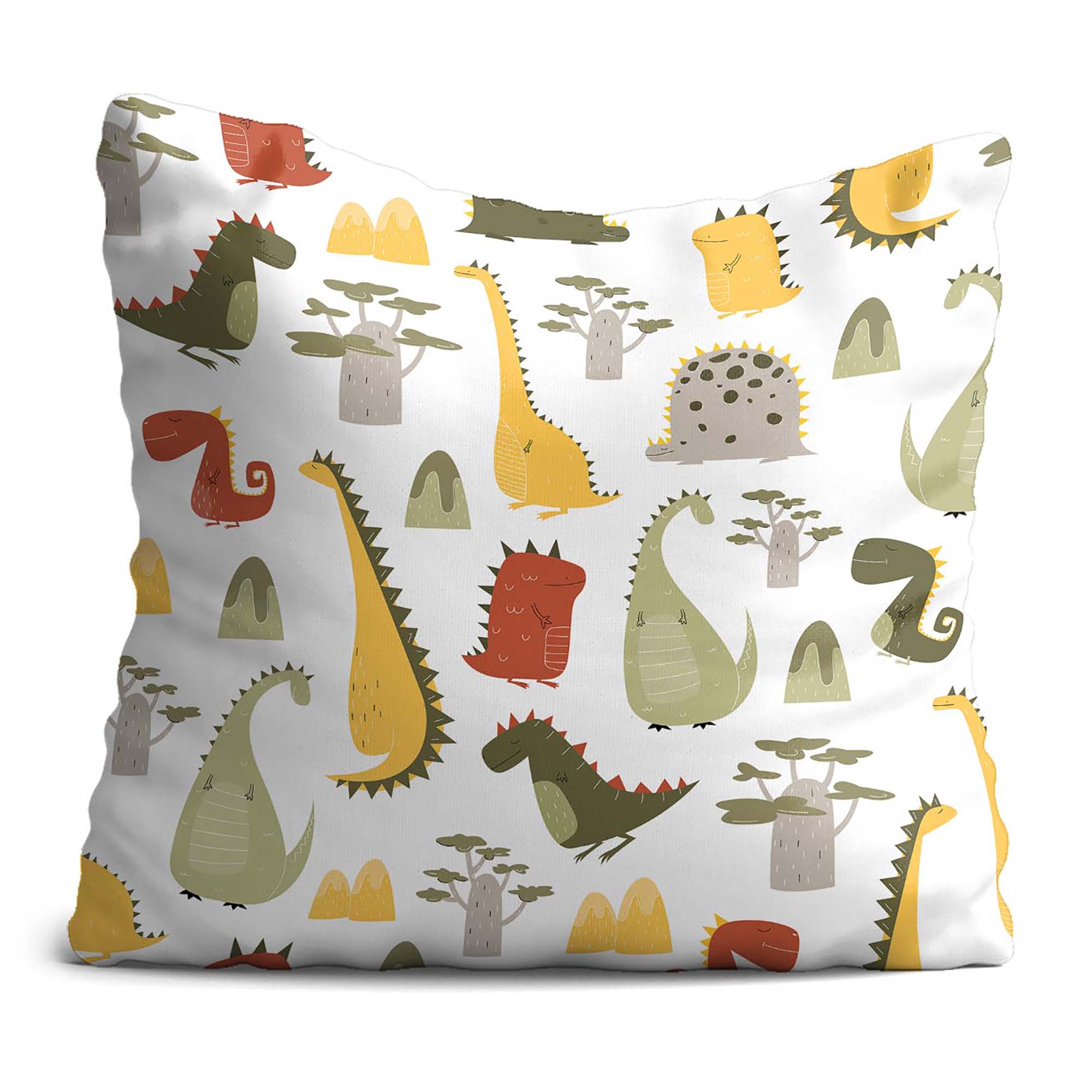 Cartoon Style Dinosaur Pillow